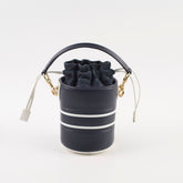 Christian Dior Micro Bucket Bag Navy/White